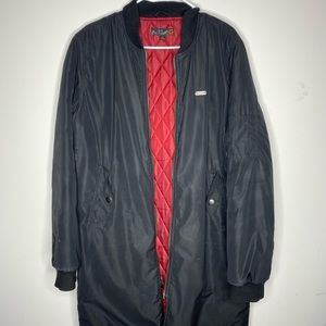 Guess Long Trench Bomber Coat